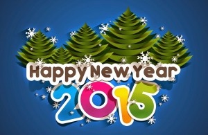 happy new year 2015 vector